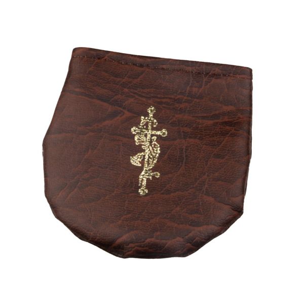 Etui duże na rzep - brązowe - 10288