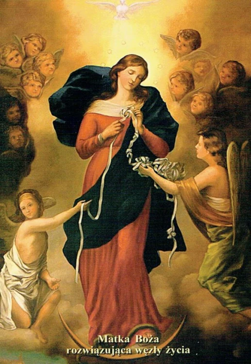 Pocztówka Matka Boża rozwiązująza węzły Życia. Modlitwa do Maryi rozwiązującej węzły - 10058