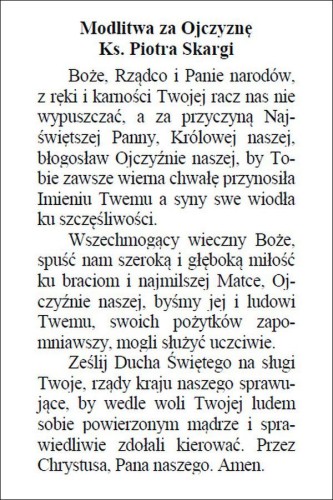 Obrazek Matka Boża Częstochowska. Modlitwa za ojczyznę ks. Piotra Skargi - 09878