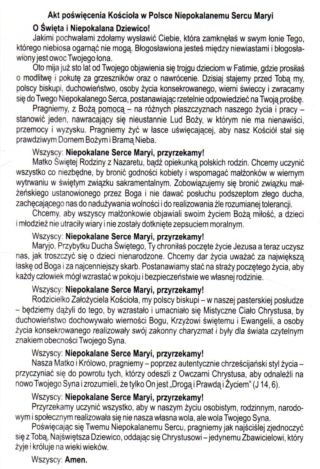 Pocztówka Serce Matki Bożej. Akt poświęcenia Kościoła w Polsce Niepokalanemu Sercu Maryi - 09718
