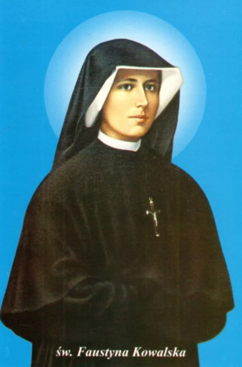 Pocztówka Święta Faustyna Kowalska. Biografia, modlitwa - 09713