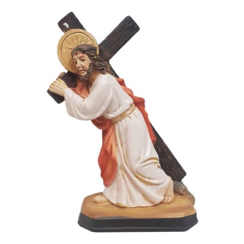 Figura Pan Jezus niosący krzyż 12cm - 08933