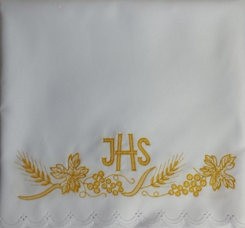 Obrus haftowany 265x130 (żółty IHS) - 08716