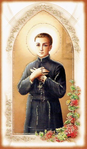 Obrazek z brokatem św. Stanisław Kostka. Modlitwa do św. Stanisława Kostki - 08672