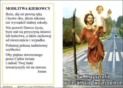 Modlitwa kierowcy + kierowco niektóre znaki na drodze do nieba - 07723