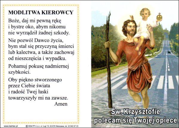 Modlitwa kierowcy + kierowco niektóre znaki na drodze do nieba - 07723