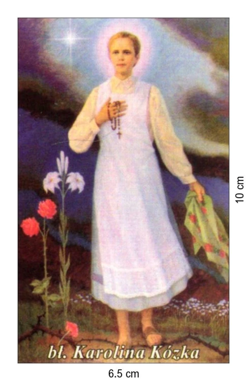 Obrazek laminowany bł. Karolina Kózka. Biografia, modlitwa - 07484