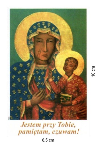 Obrazek laminowany Matka Boża Częstochowska Jestem przy Tobie, pamiętam, czuwam! Akt osobistego oddania się Matce Bożej - 07366
