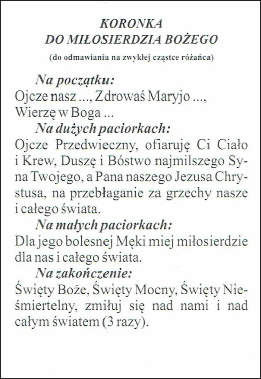 Obrazek św. Faustyna Kowalska. Koronka do Miłosierdzia Bożego - 07148