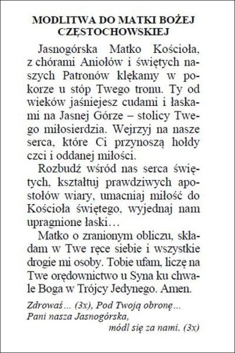 Obrazek Matka Boża Częstochowska. Modlitwa do Matki Bożej Częstochowskiej - ! - 06783