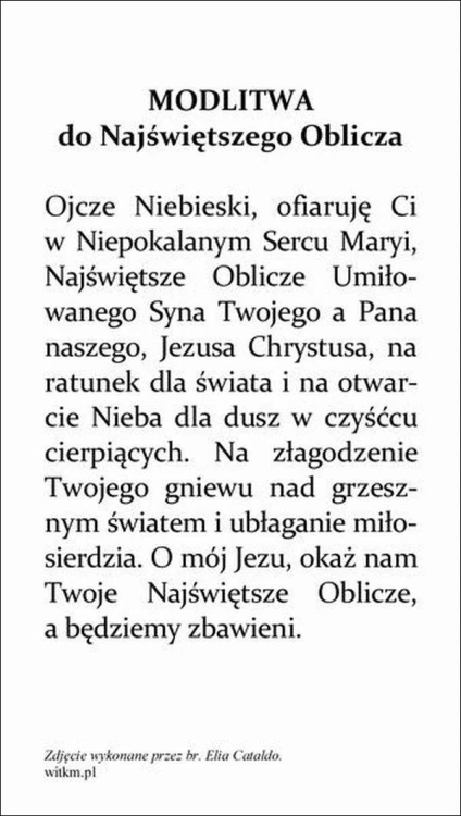 Obrazek Pan Jezus. Modlitwa do Najświętszego Oblicza (Brat Elia) - ! - 06753