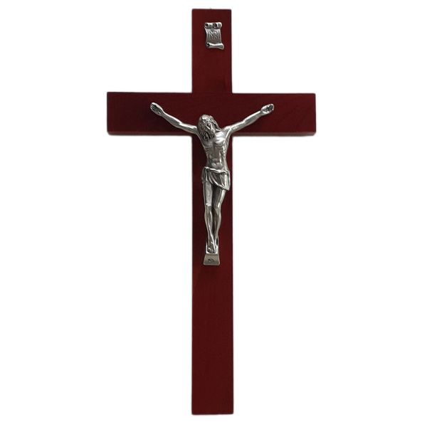 Krzyż wiszący drewniany h40cm WIŚNIA - 06095