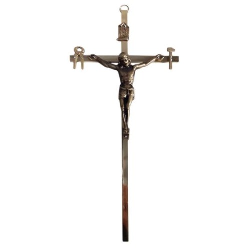 Krzyż saletyński wiszący MOSIĄDZ 30cm (młotek, obcęgi) - 05849