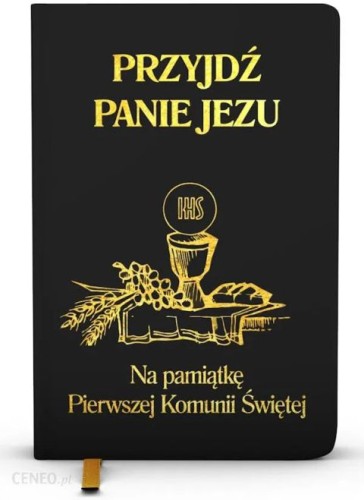 Przyjdź Panie Jezu - modlitewnik komunijny czarny (książka) - praca zbiorowa, modlitewniki komunijne, Wydawnictwo WAM, 2023 r., oprawa twarda - 05165 5000000042555