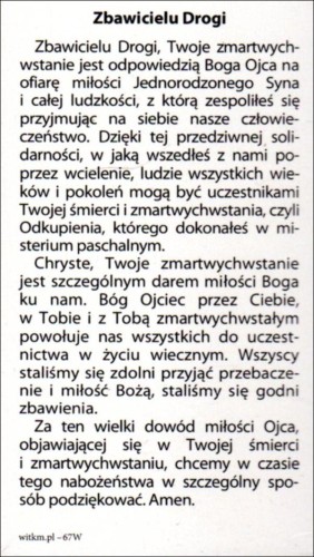 Obrazek Pan Jezus Zmartwychwstały. Zbawicielu Drogi, Twoje zmartwychwstanie... - 04105