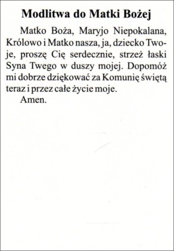 Obrazek Matka Boża Niepokalana. Modlitwa do Matki Bożej - 03528