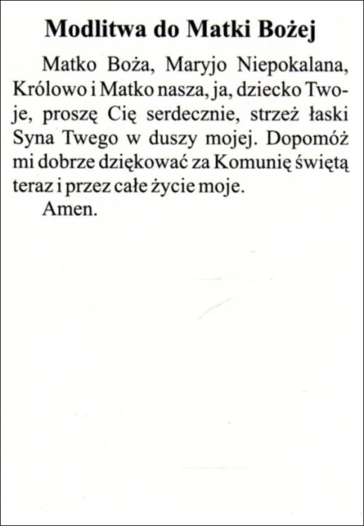 Obrazek Matka Boża Niepokalana. Modlitwa do Matki Bożej - 03528