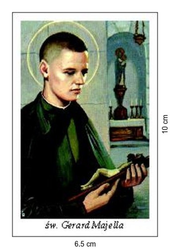 Obrazek św. Gerard Majella. Patron Matek, Dzieci i Dobrej Spowiedzi - 03425