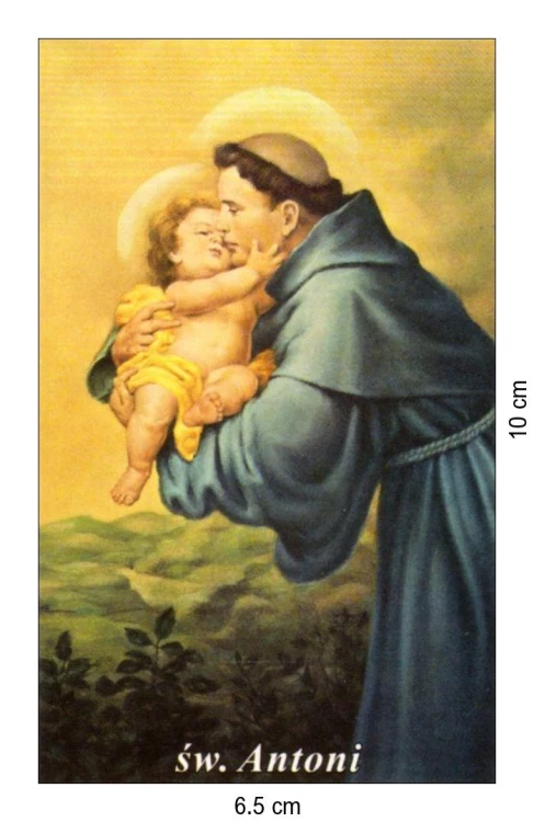 Obrazek św. Antoni. Patron ubogich oraz osób i rzeczy zaginionych - 03357