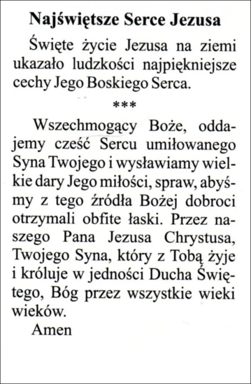 Obrazek Najświętsze Serce Jezusa - 03345