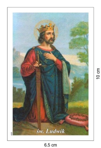Obrazek św. Ludwik. Patron Tercjarzy, król Francji - 03344