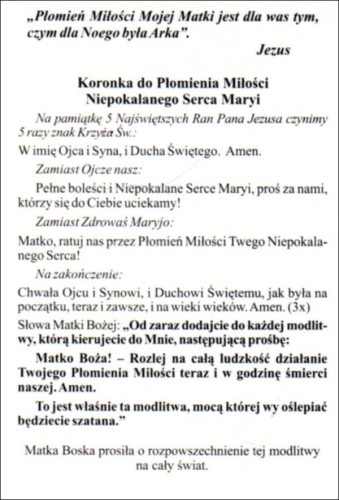 Obrazek Płomień Miłości Niepokalanego Serca Maryi - 03279