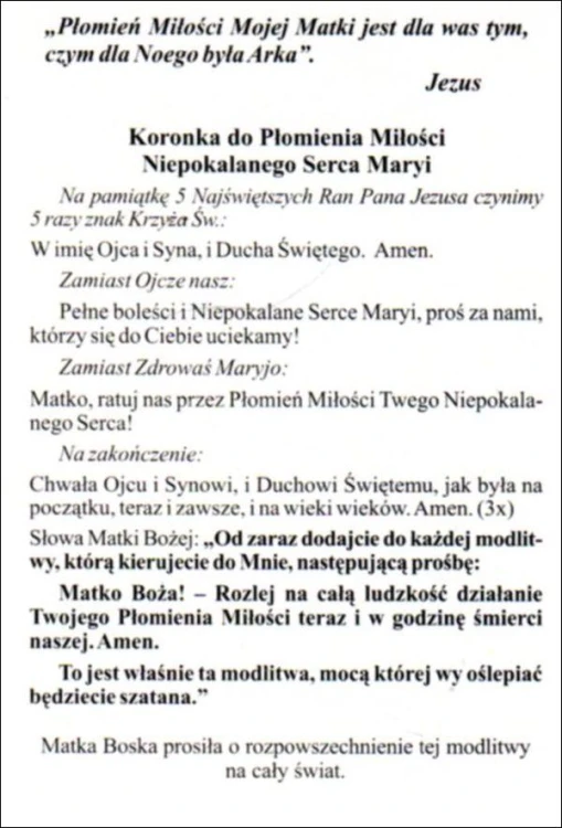 Obrazek Płomień Miłości Niepokalanego Serca Maryi - 03279