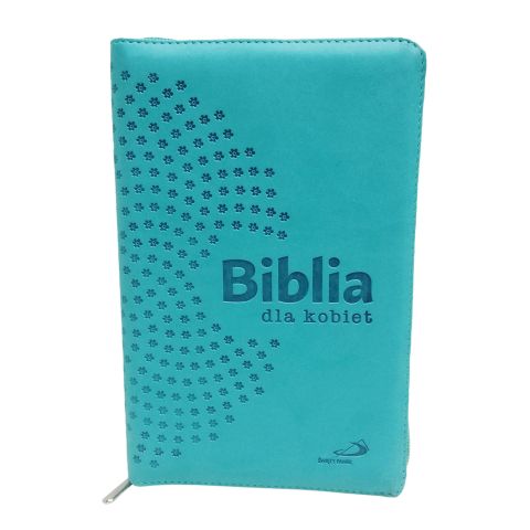 Biblia dla kobiet - etui z suwakiem, turkus, paginatory (książka) - -, Biblia, Edycja św. Pawła, 2020 r., oprawa etui z suwakiem - 03103 5907564032766