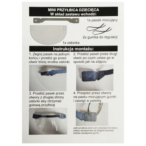Przyłbica dla dzieci (dziecięca osłona tw) vv - 02751 5901386618085