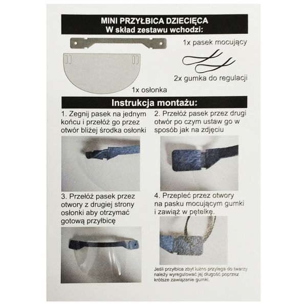 Przyłbica dla dzieci (dziecięca osłona tw) vv - 02751 5901386618085