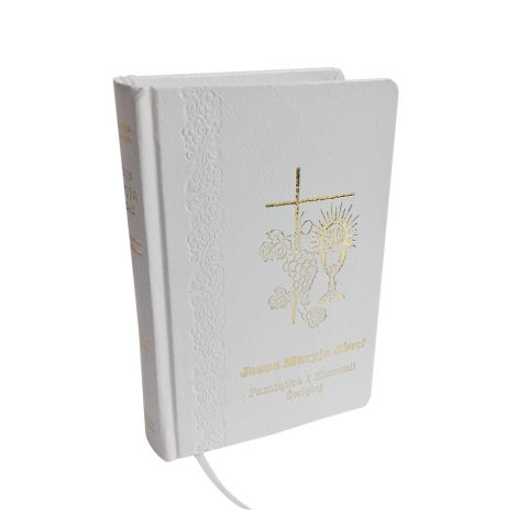 Modlitewnik Jezus Maryja Józef komunijny biały (książka) - o. Witold Stępień  (opr.) , modlitewniki komunijne, Drukarnia Garmond, 1995 r., oprawa twarda - 02122