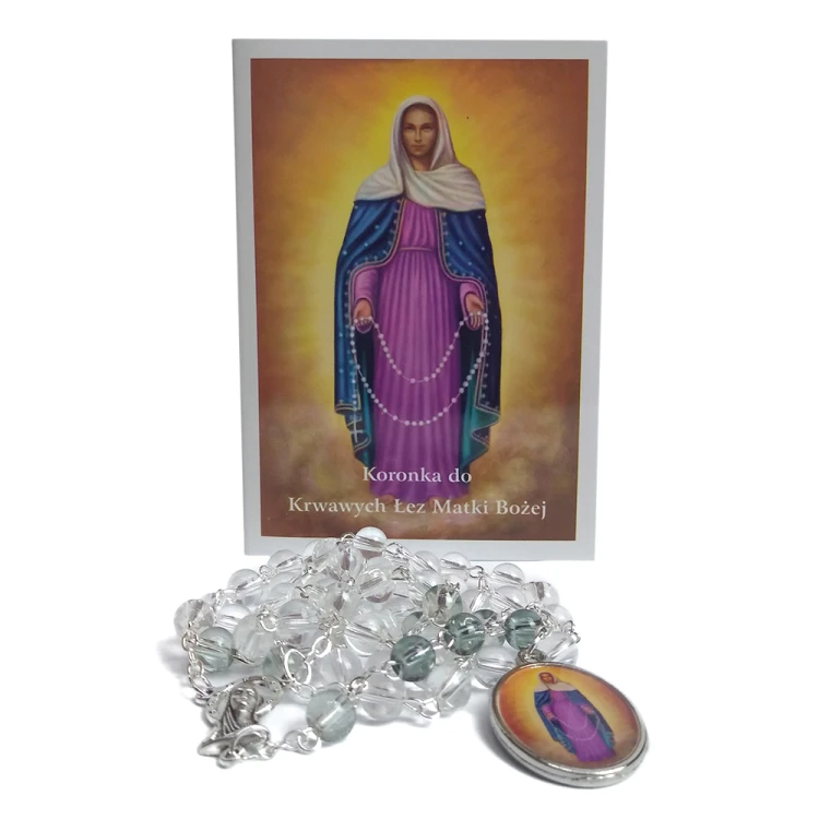 KORONKA do Krwawych łez Matki Bożej - różaniec + modlitwa (7x7 oczek) - 00506 5902689324246