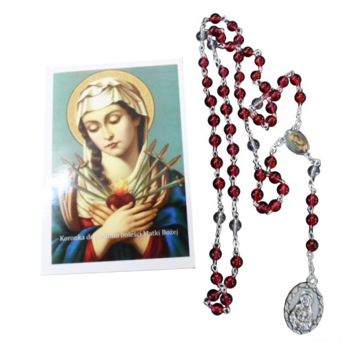 KORONKA do Siedmiu Boleści Matki Bożej - różaniec + modlitwa (7x7 oczek) - 57680 5902689310232