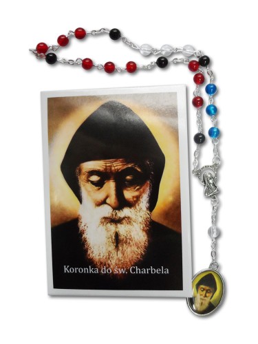 KORONKA do św. Charbela - różaniec + modlitwa (5x3 oczka) - 55976 5902689303999