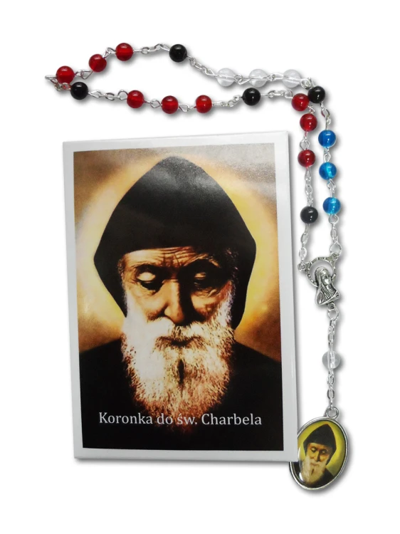 KORONKA do św. Charbela - różaniec + modlitwa (5x3 oczka) - 55976 5902689303999