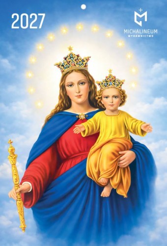 Kal. Maryjny - Jezus 2027 (A4) - -, kalendarze, WYD. MICHALINEUM, 2026 r., oprawa miękka - 53132 9788370198268
