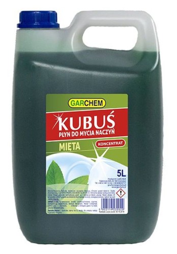 Płyn do naczyń KUBUŚ 5l mięta - 69498 5902114230029