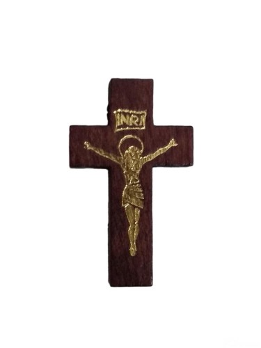Krzyżyk do różańca drewniany BORDOWY - 61154