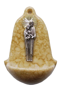 Kropielnica alabaster -  św. Rodzina (marmurek) - 22293