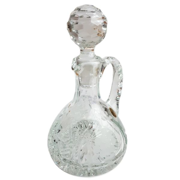 Ampułka kryształowa NA WINO - duża 150 ml 12cm z korkiem 16cm - 10310