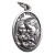 Medalik metalowy Św. Rodzina/Duch Św. 2,5x1,5cm owal - 00997